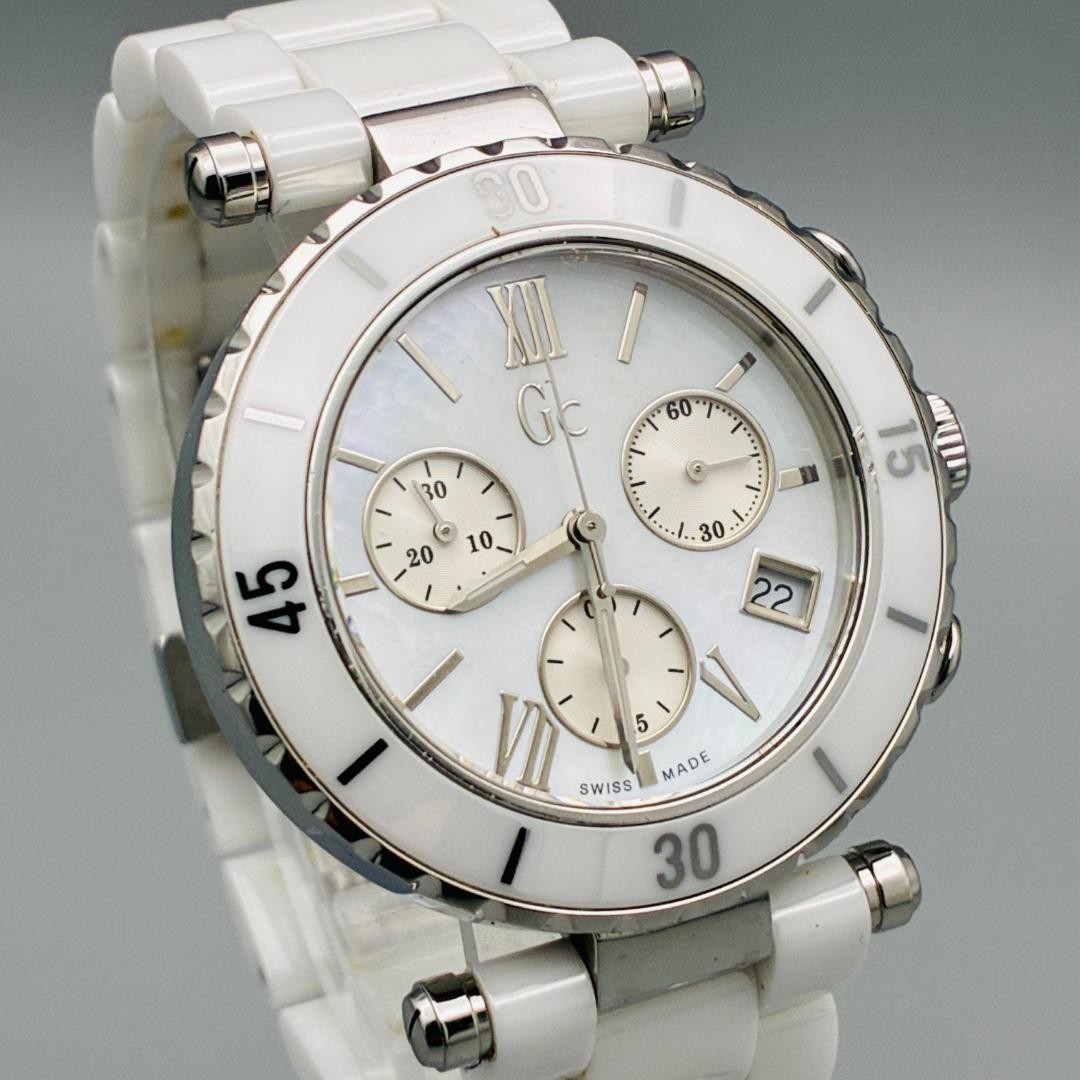 GUESS New Battery GC Running Chronograph Dial Quartz I43001M1S Wristwatch