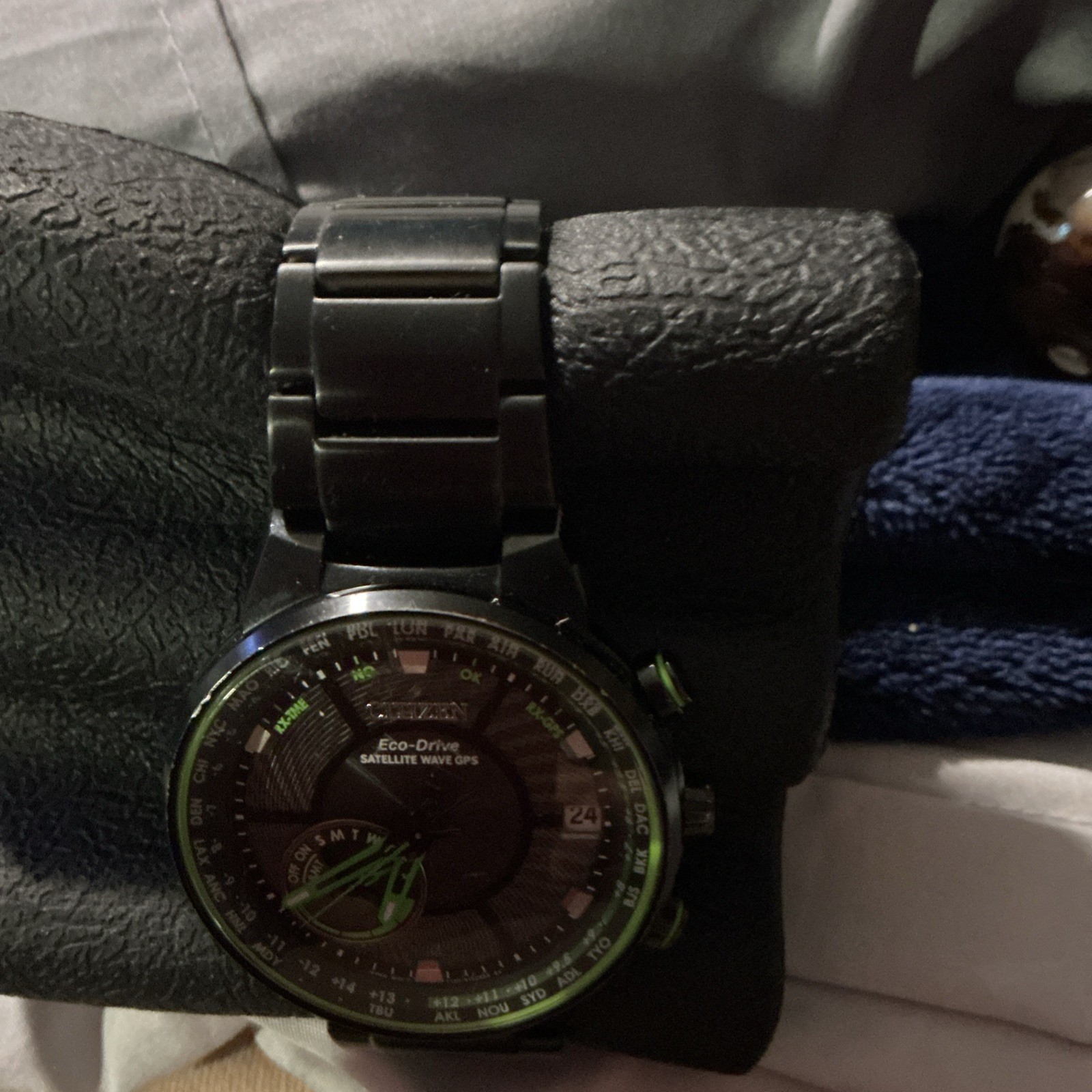 Citizen Eco-Drive RX Satellite Wave World Time Chronograph Watch