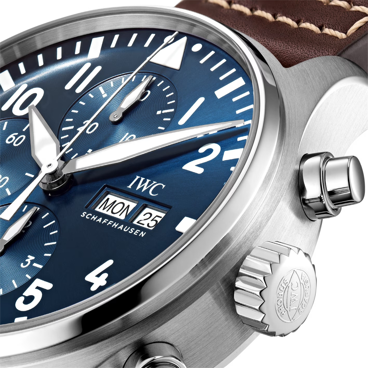 IWC Pilots Chronograph Edition Le Petit Prince Blue Steel Day-Date IW377714