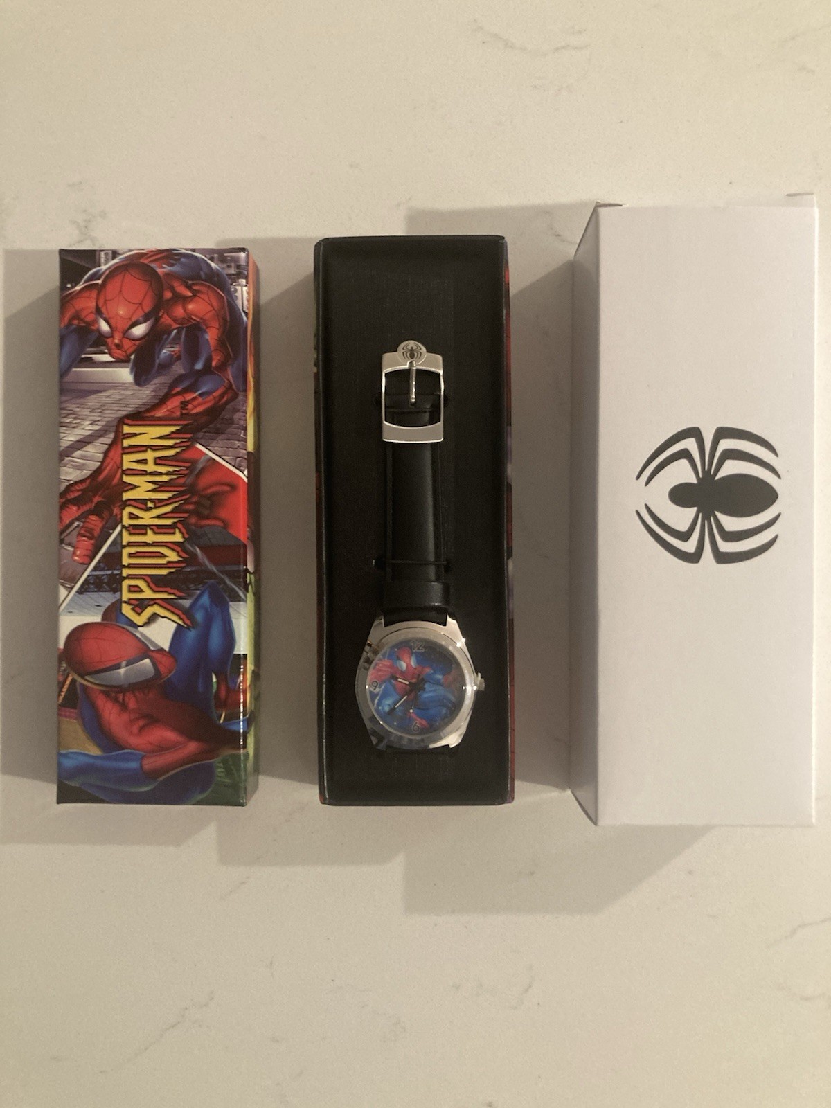 SPIDER-MAN Marvel Collector Watch w Band in Comic Book Box, NEW
