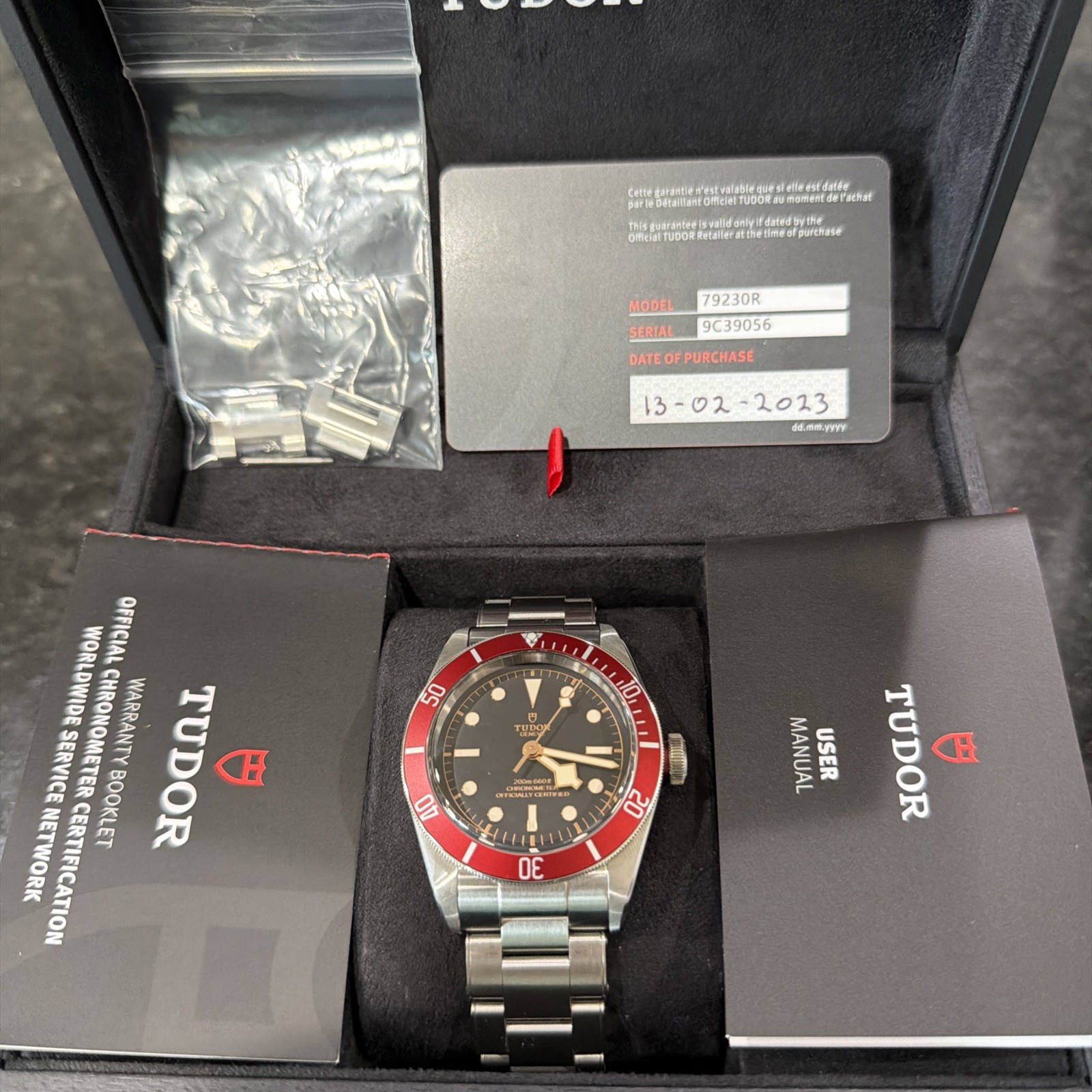 TUDOR Black Bay M79230R 41mm 2023 Red Bezel with Box~Papers~Warranty Card!