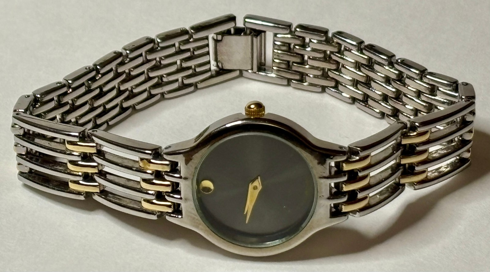 Lady’s Movado (Swiss) Esperanza two tone stainless steel wristwatch