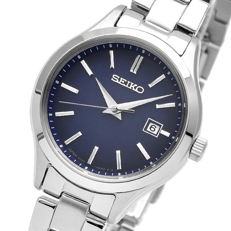 SEIKO SELECTION STPX095 Stainless Steel Solar Watch Navy Dial 27.8mm Women’s