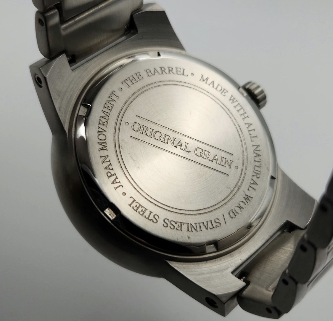 Original Grain The Barrel Men’s Two-Tone Stainless Steel & Wood Quartz Watch