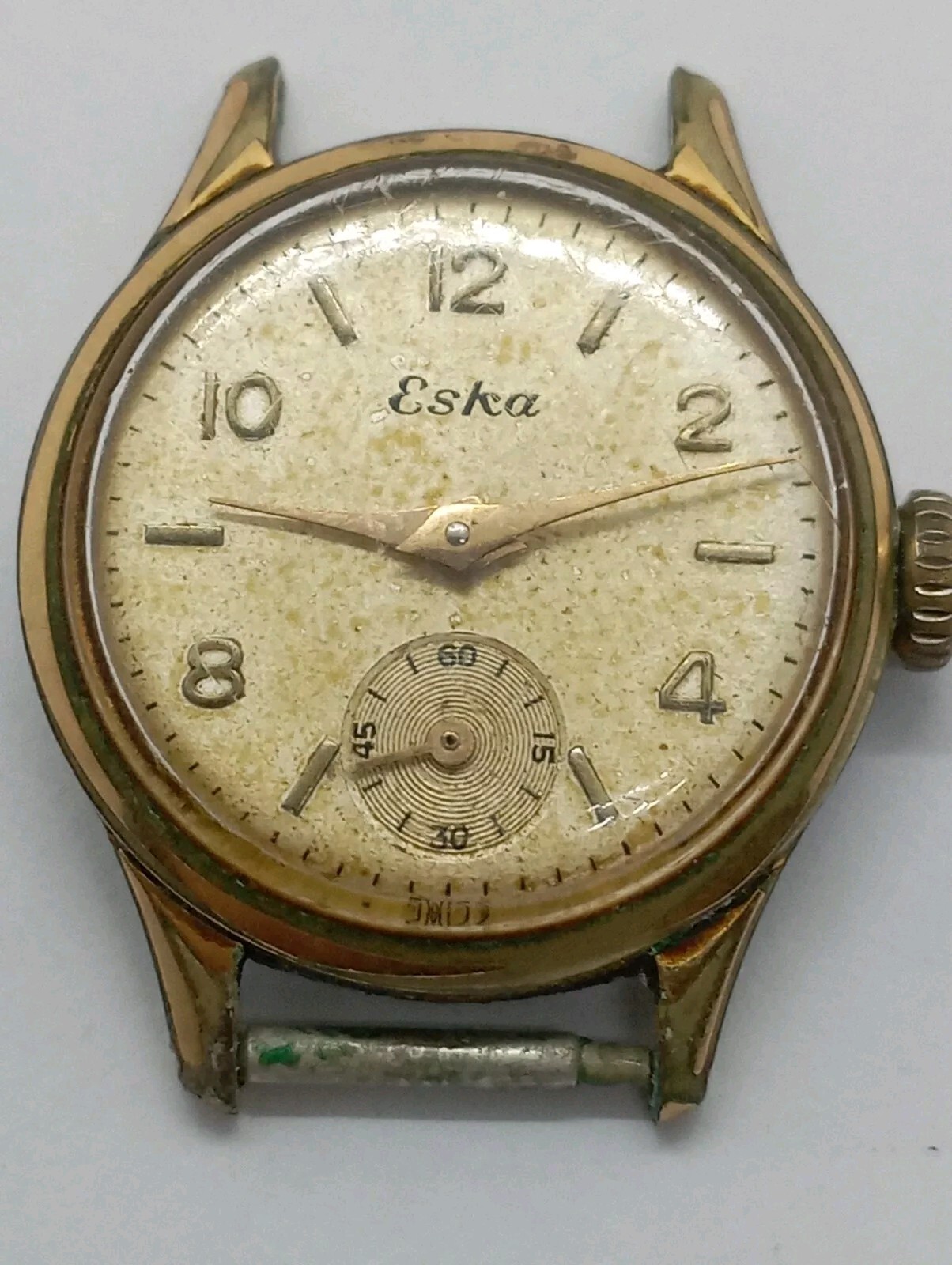 Vintage Ladies ESKA watch Military WWII Cal. ETA 980 gold Plated G20 Working