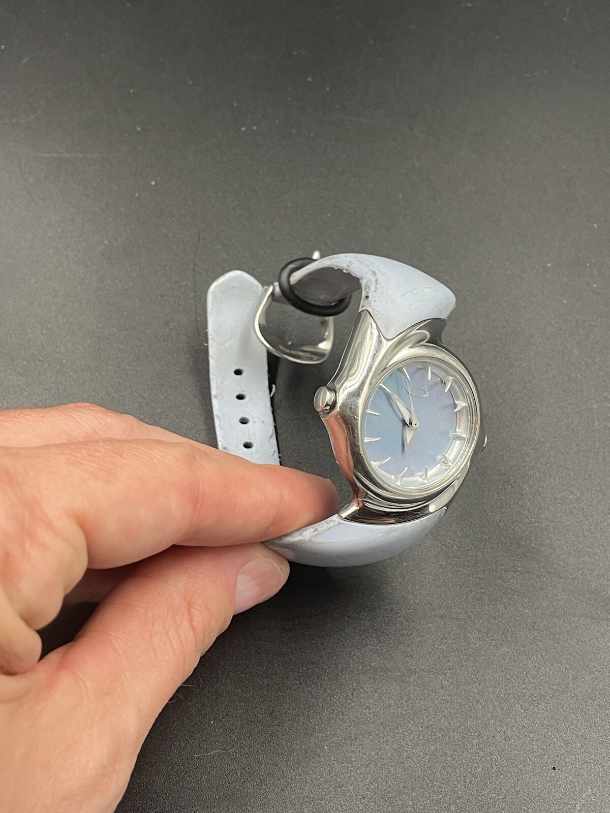 Oakley Crush 2.5 Polished Mother of Pearl Powder Blue Watch