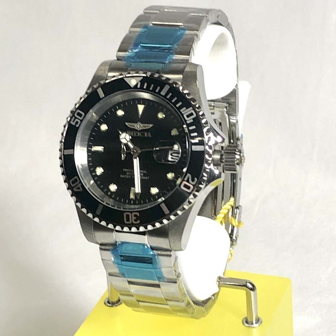 INVICTA 26970 40mm Pro Diver Quartz Date Black Dial Stainless Steel Braclt Watch