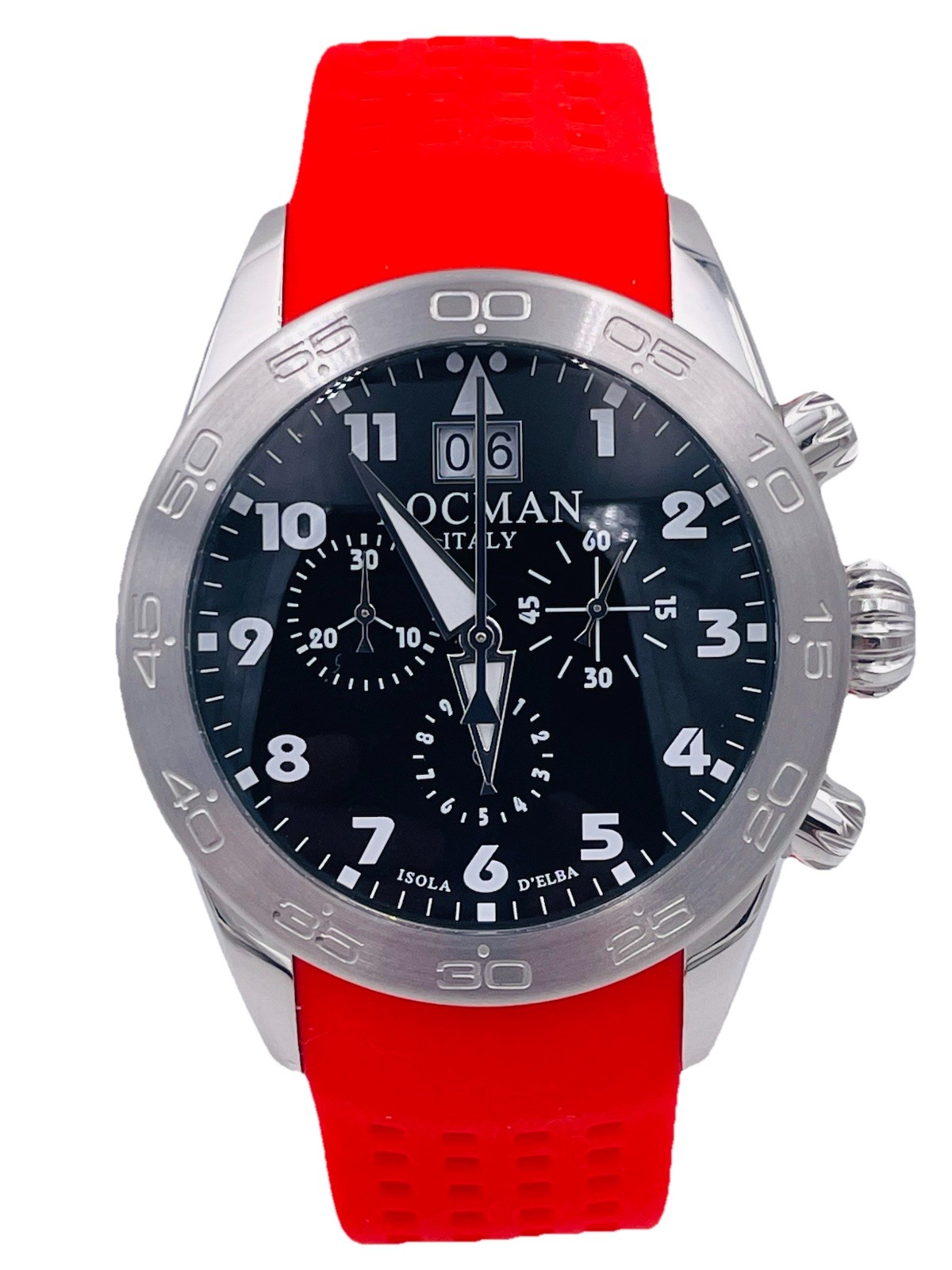 Locman Elba Island Chrono 43mm 460AGR/595 Titanium Watch Hot Discount New
