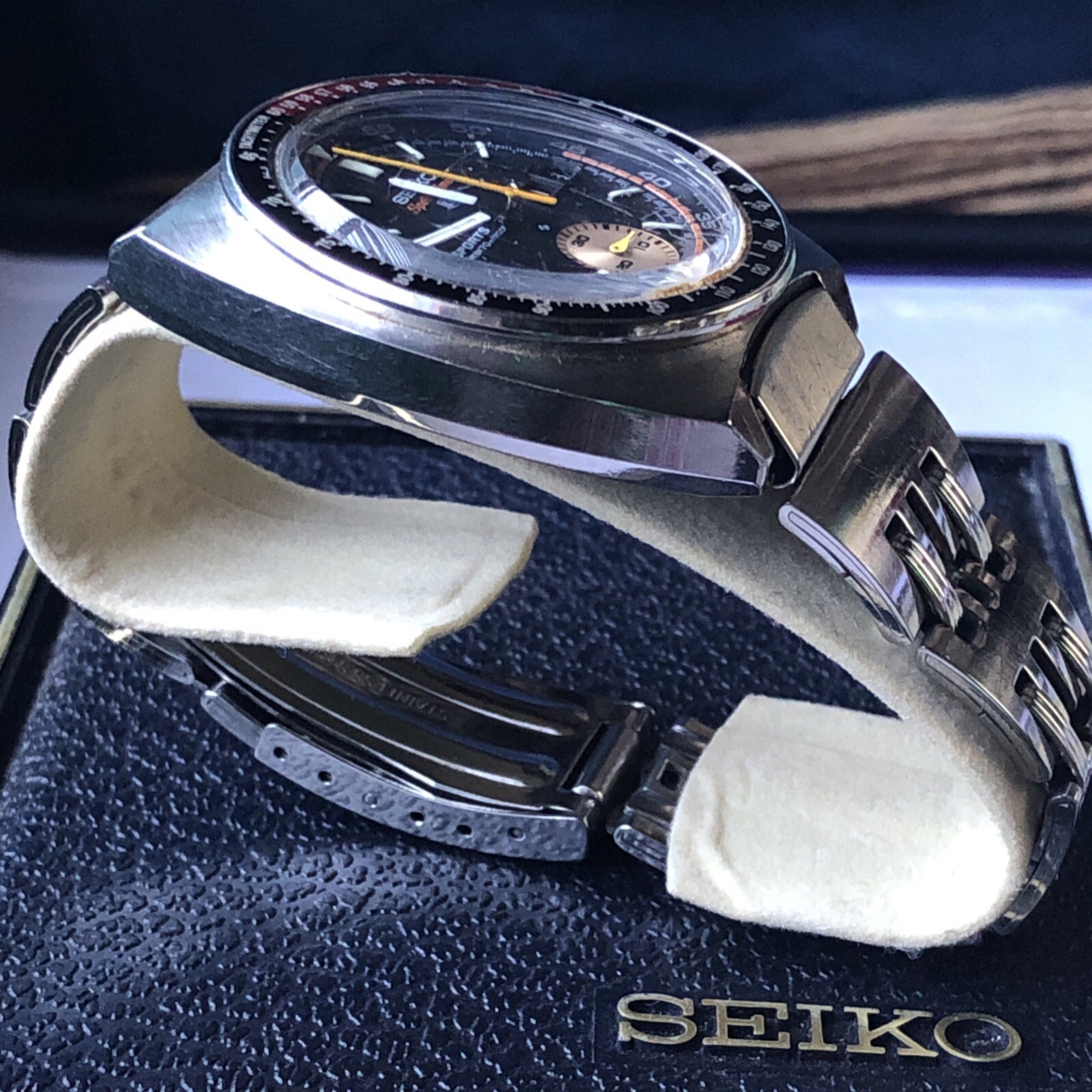SEIKO 5 SPORTS SPEED TIMER WristWatch 6139-6031 Men’s 70M 7 ATM 117027 Japan