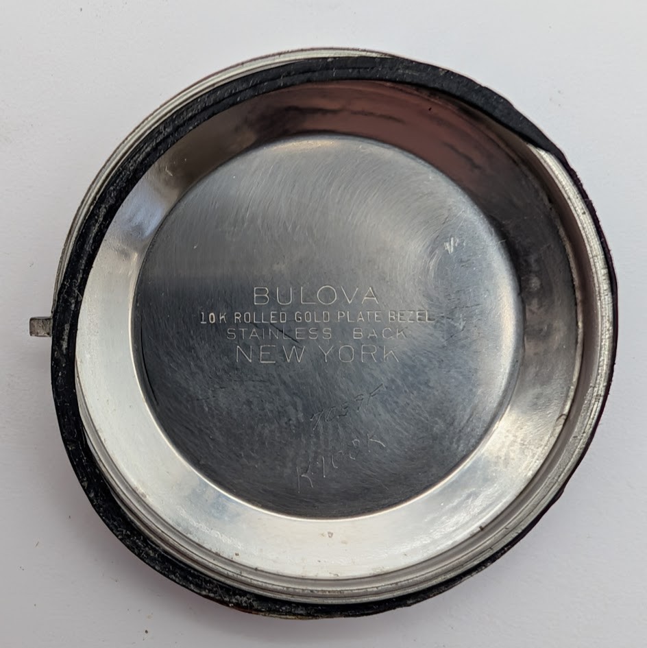 1957 Bulova 30 Jewel Automatic Date Watch 34mm 10K RGP Bezel