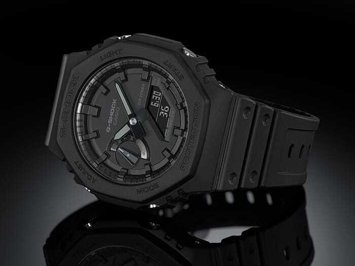CASIO G-SHOCK GA-2100-1A1JF Carbon Core Guard Analog Digital Watch Black 45.4mm