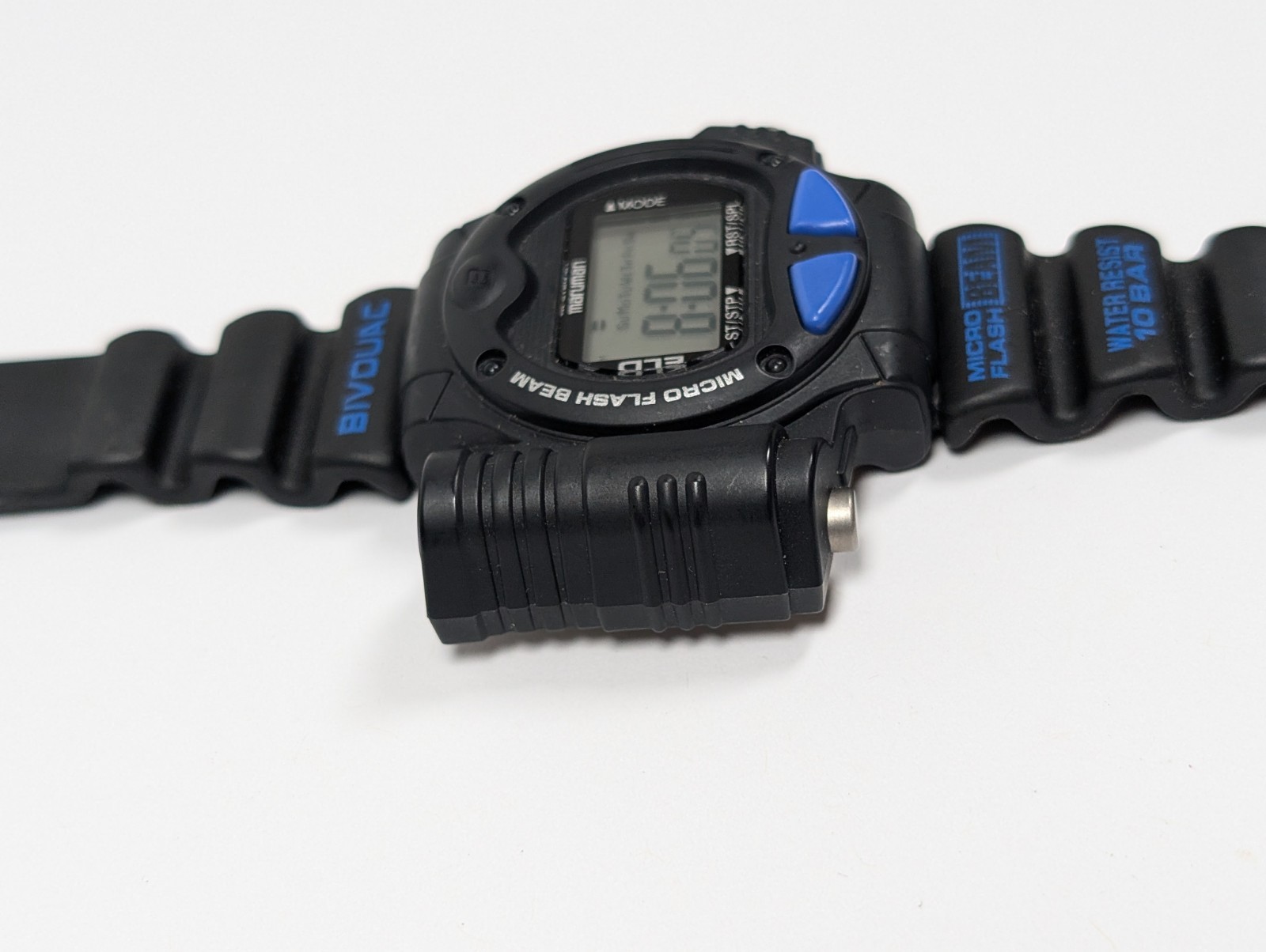 Maruman ELD BA15 Micro Flash Beam Digital Quartz Vintage Men’s Watch NEW BATTERY