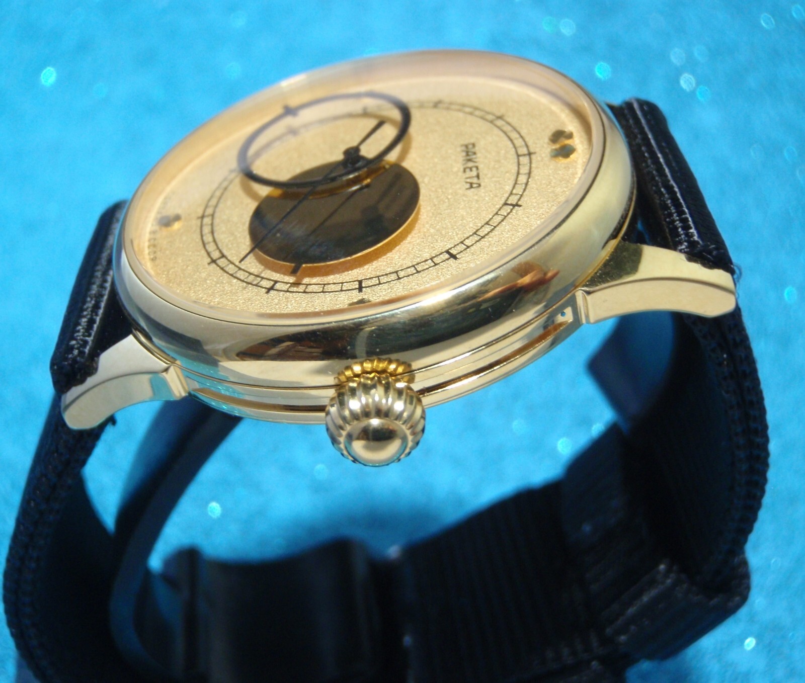 RAKETA COPERNIC USSR Vintage Mechanical Watch 38mm Serviced Visible Mechanism