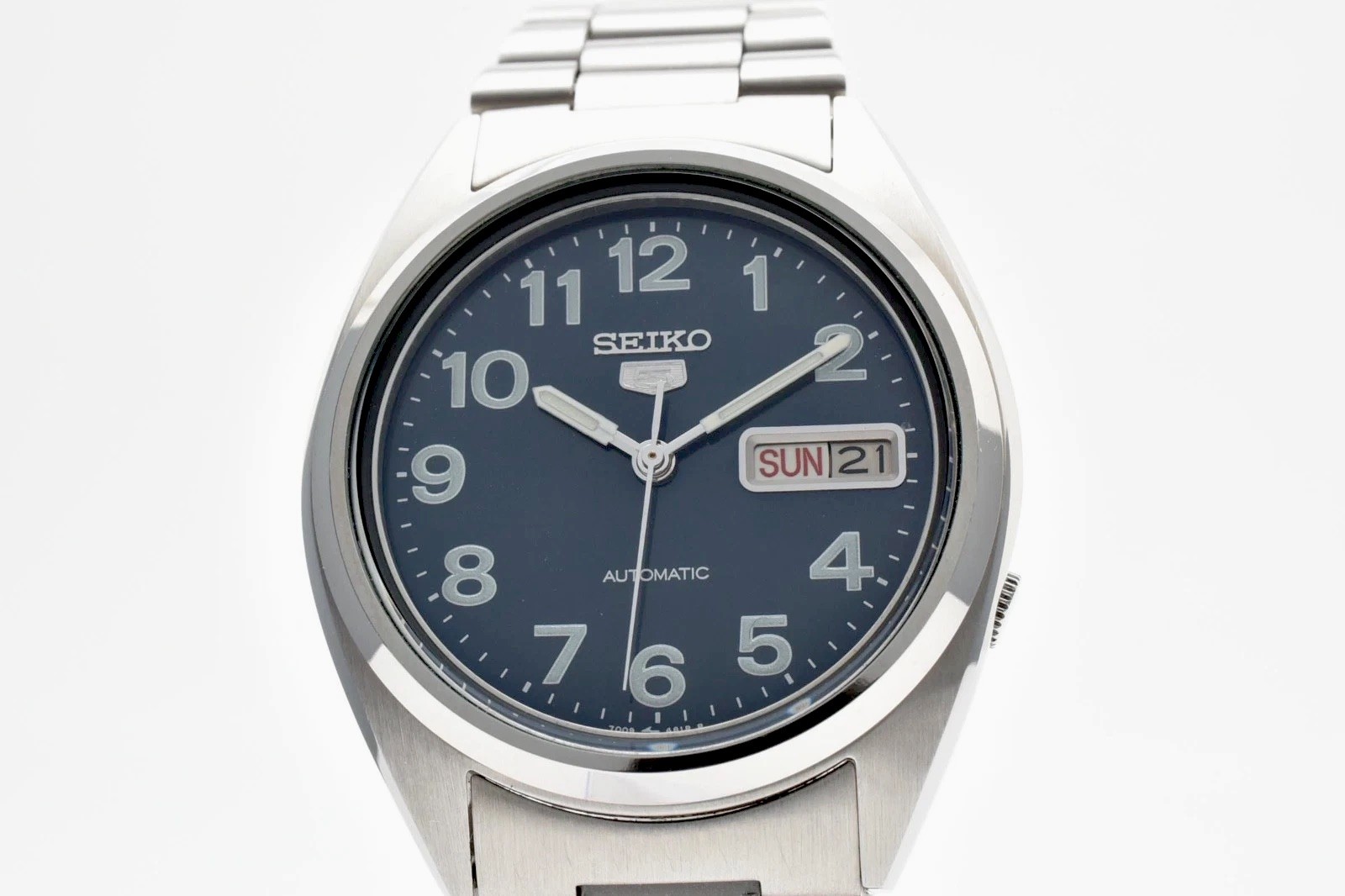 【Near MINT】Seiko 5 Automatic 7009-3180 Navy Dial Day/Date 37mm Men’s Watch Japan