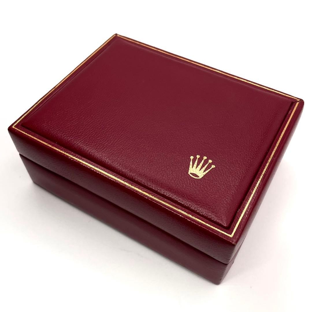 Rolex Vintage Red Leather Box Crown Watch Japan Rare Collectible 074571