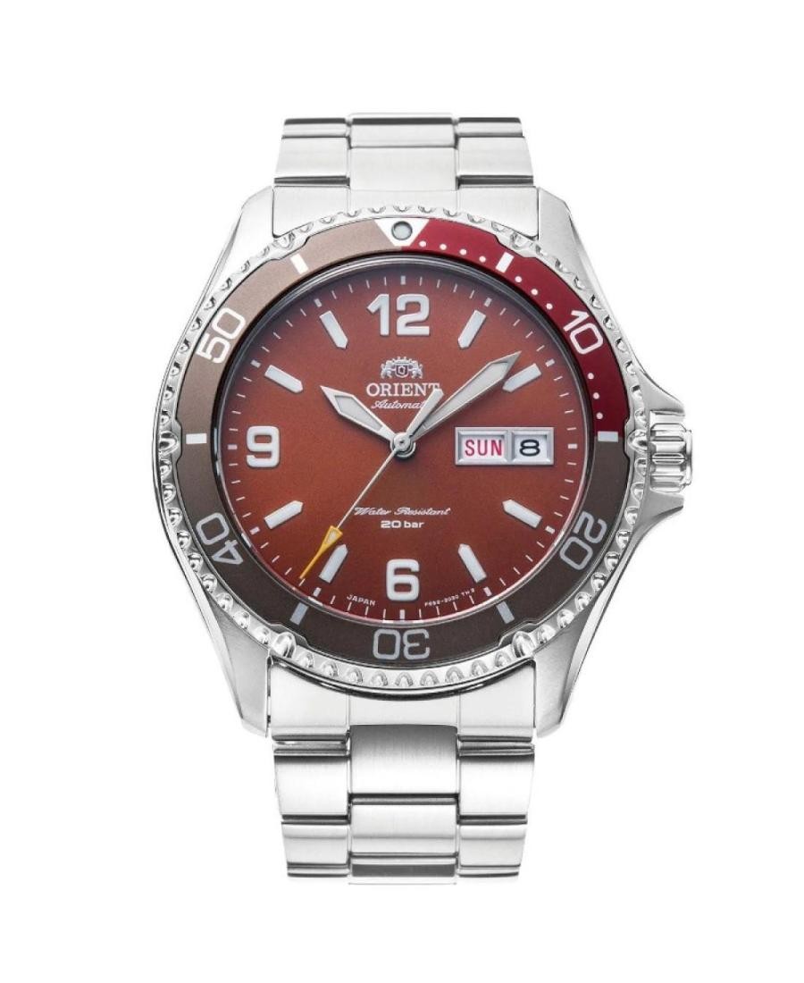 ORIENT Men Analog Automatic Casual Watch Classic Dress Red Dial Waterproof Round