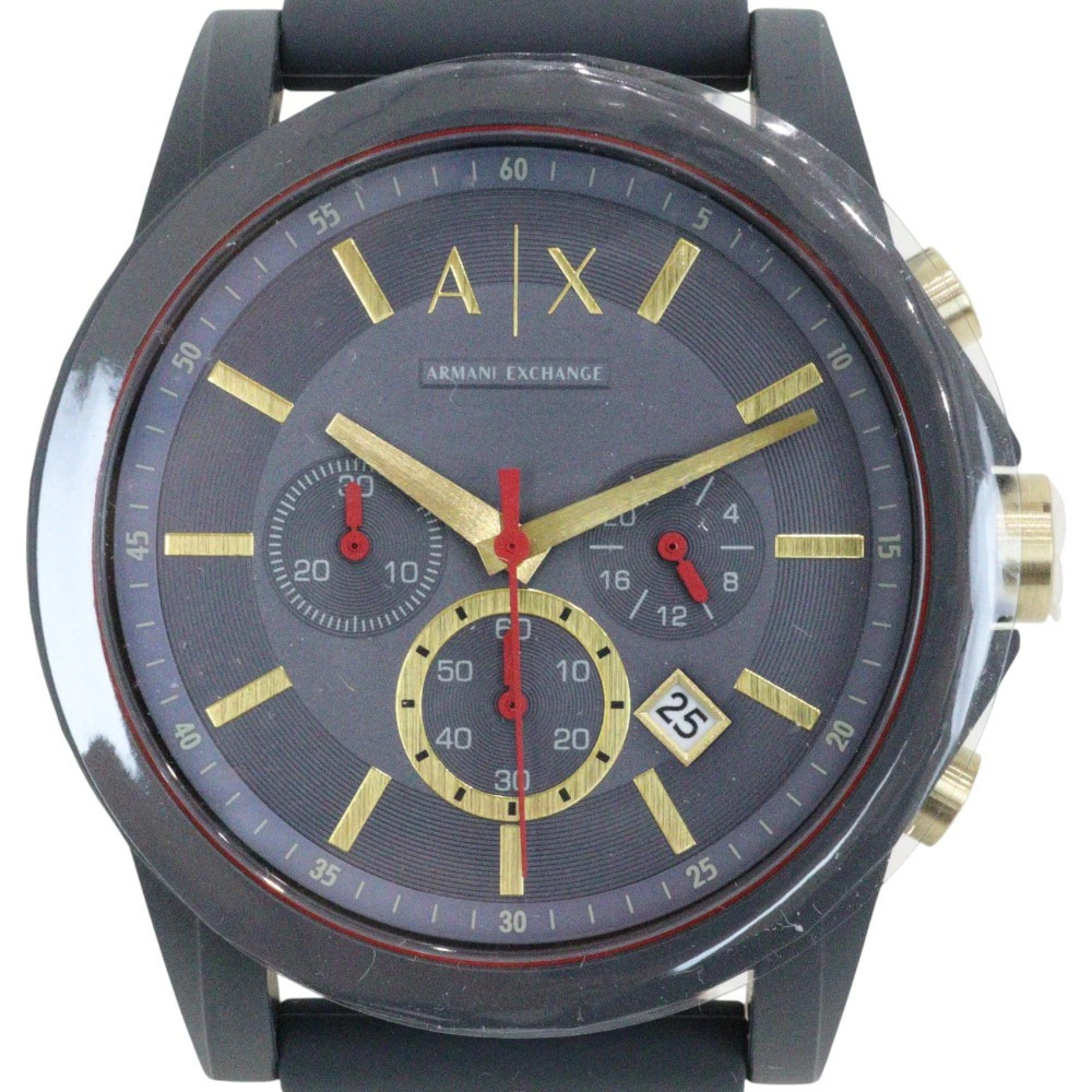 ARMANI AX1335 Gray Case Size 44mm Wrist Size 15～21cm Men’s Used Watch #5104