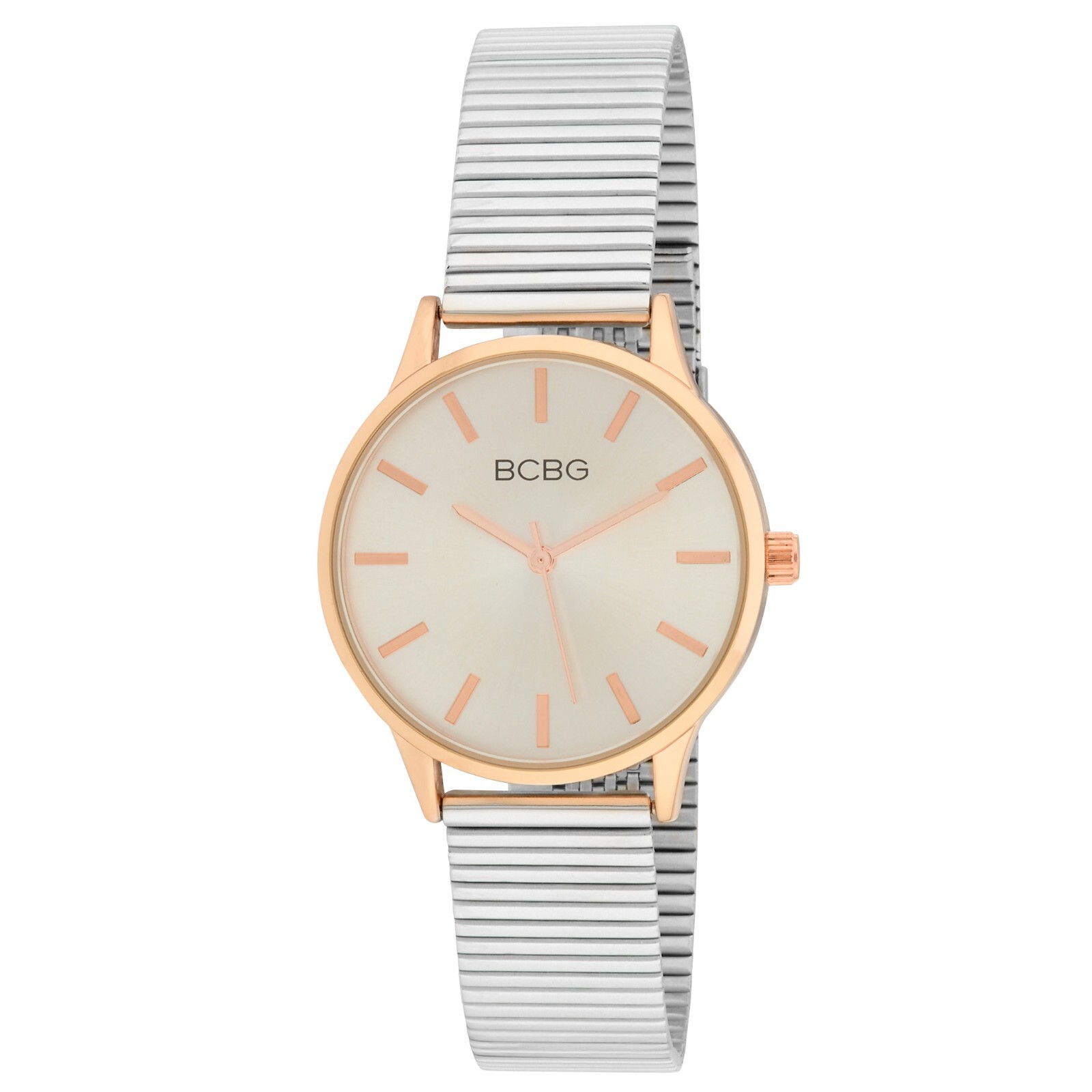 BCBG Women’s Round 34mm Horizontal Link Watch (BCBG005)
