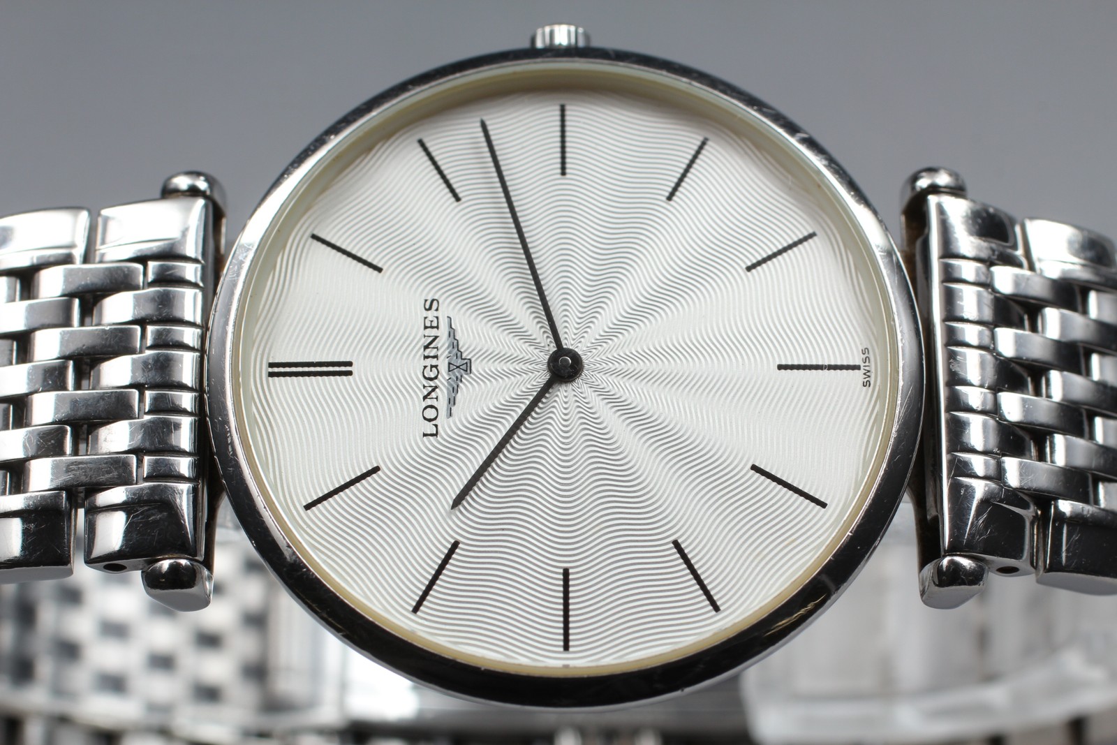[Near Mint] Longines Grand Classic L4.709.4 Textured Dial Quartz Men Watch JAPAN