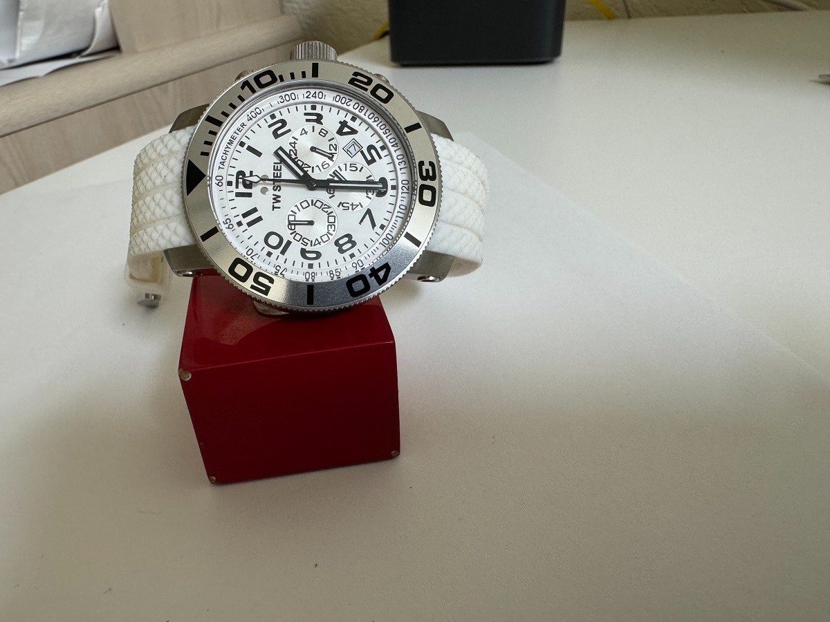 TW Steel Grandeur Chronograph White dial Stainless Steel 46mm Watch