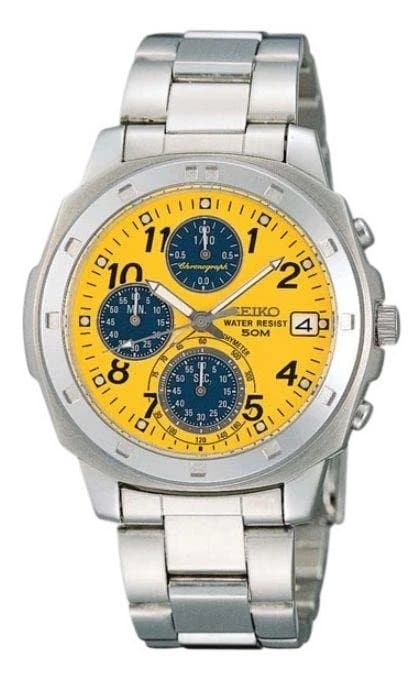 Seiko Overseas Model Chronograph SND409 Stainless Steel Japanese Watch