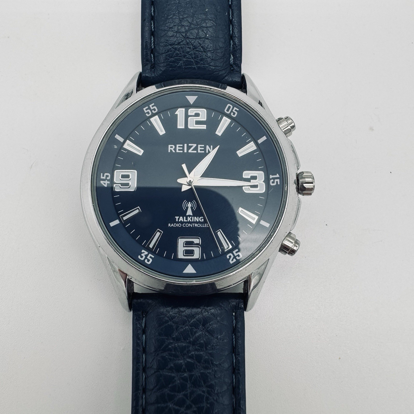 Reizen Talking Watch Blue Face Blue Bands Silver Case – Working