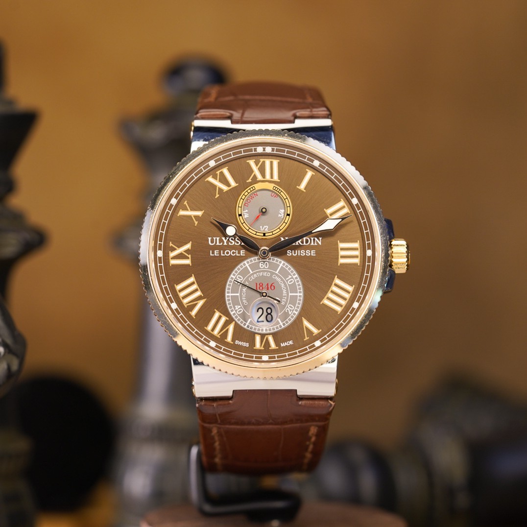 Ulysse Nardin Marine Brown Men’s Watch – 265-67