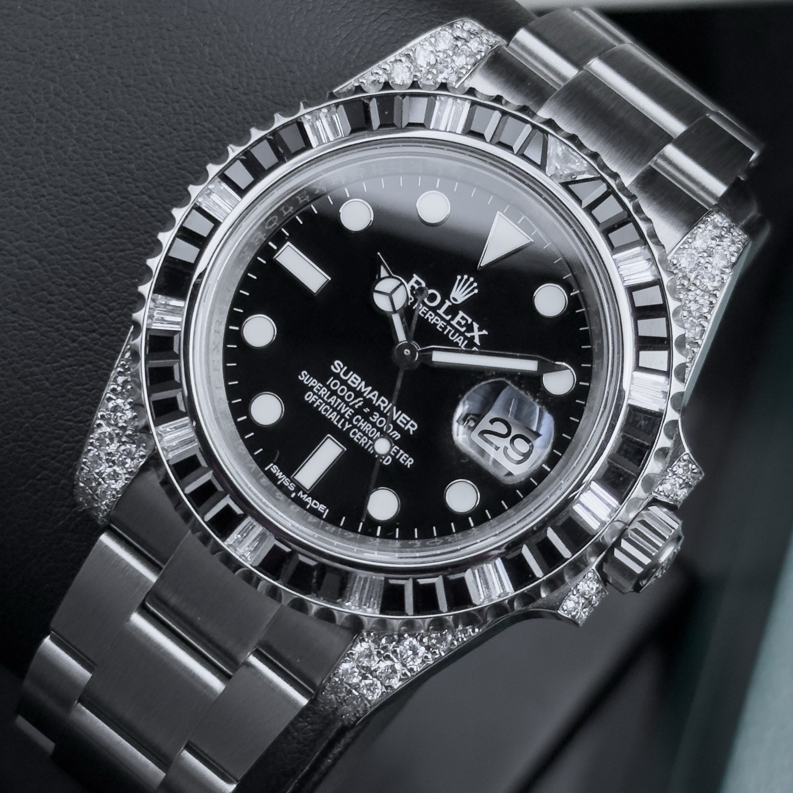 Rolex Submariner Date 40mm 116610LN Black Dial Stainless Steel Gem / Diamond Set