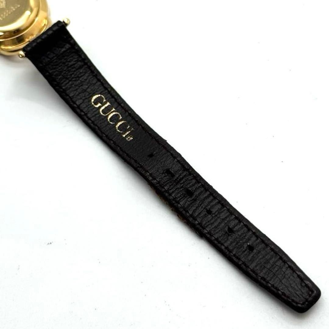 Excellent condition GUCCI 6000.2.L wristwatch gold horsebit new battery