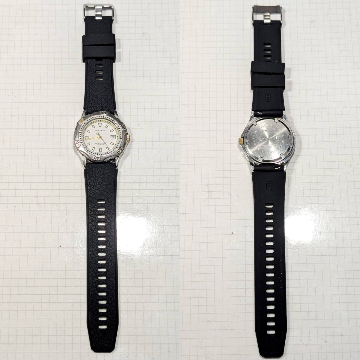 CASIO Oceanus Men’s Quartz Watch New Battery & Strap Serviced Tested Working