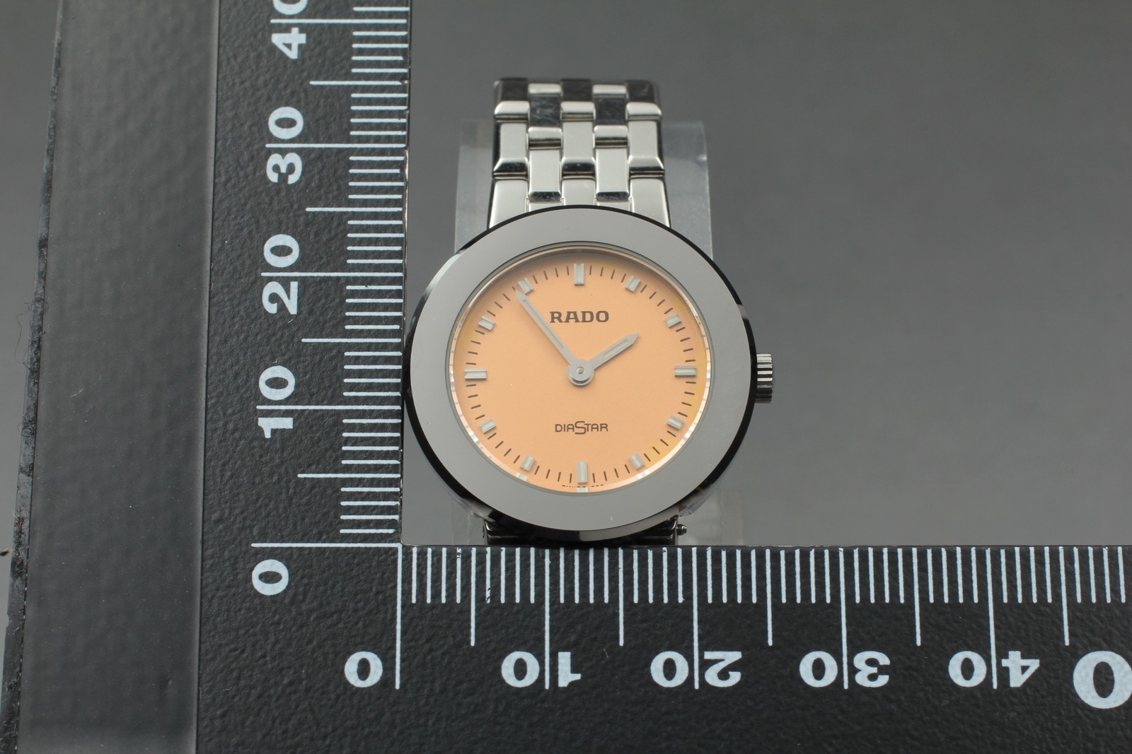 [Exc+5] Rado Diastar 153.0342.3 Quartz Pink Dial 24.5mm Womens Watch From JAPAN