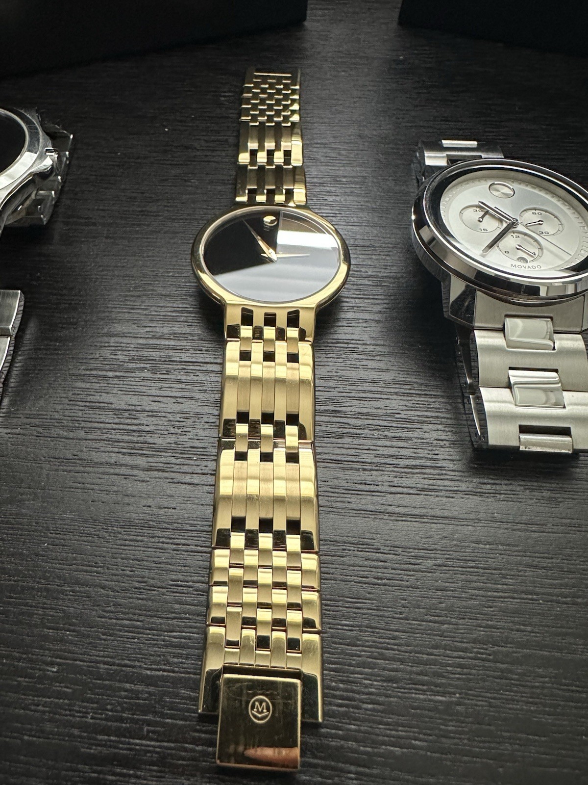 Movado Watches – Lot Of 4 Mens Movado Esperanza, Luno, Movado Bold