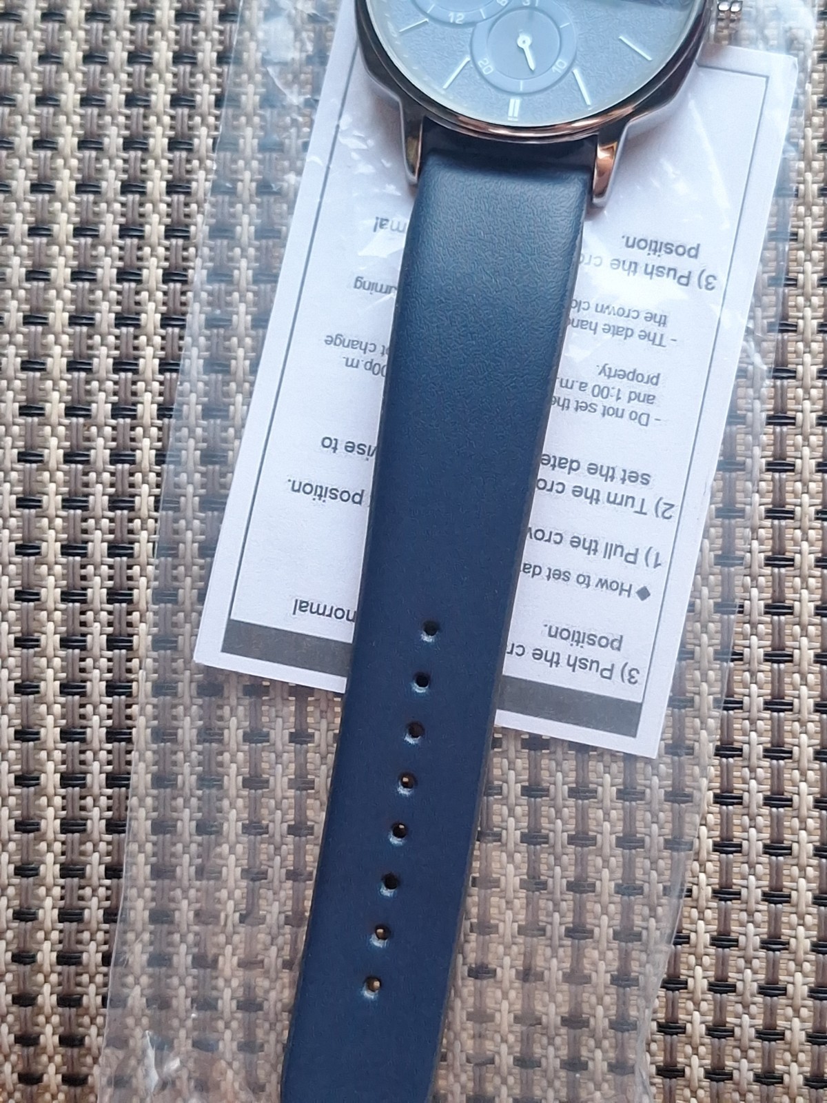 Spring Release Men’s Akribos XXIV AK1022BU Multifunction Blue Leather Watch