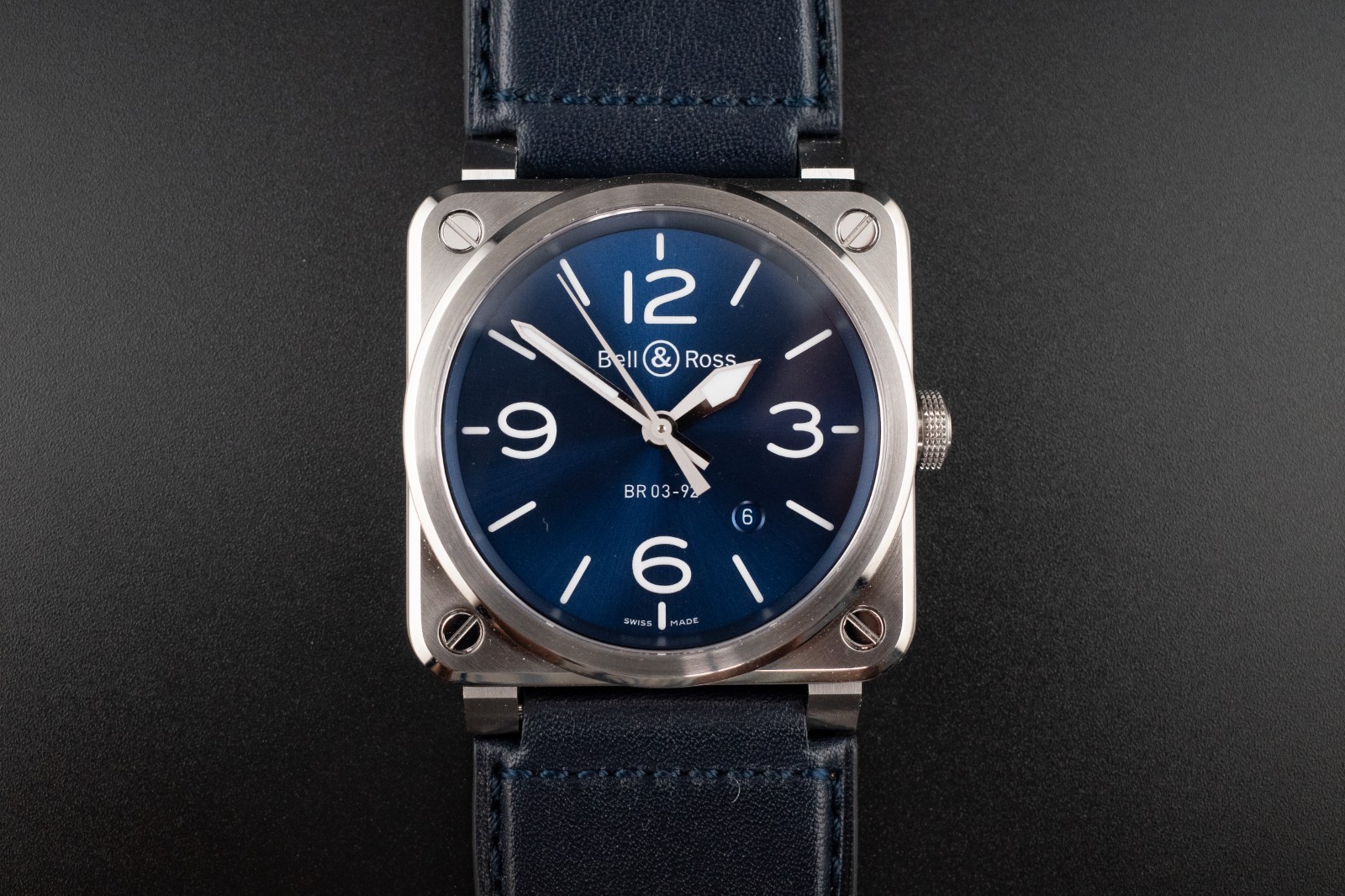 Bell & Ross BR 03-92 Blue Dial Steel Auto 42mm | BNIB Full Set, Tags, Stamped