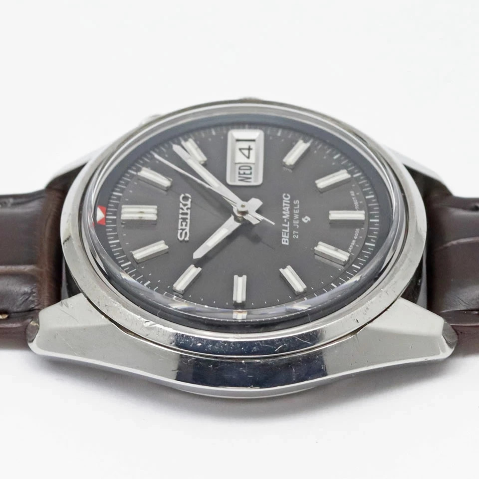 SEIKO BELL-MATIC Ref.4006-7012 Gray Dial Automatic 38mm Day Date Alarm Men’s