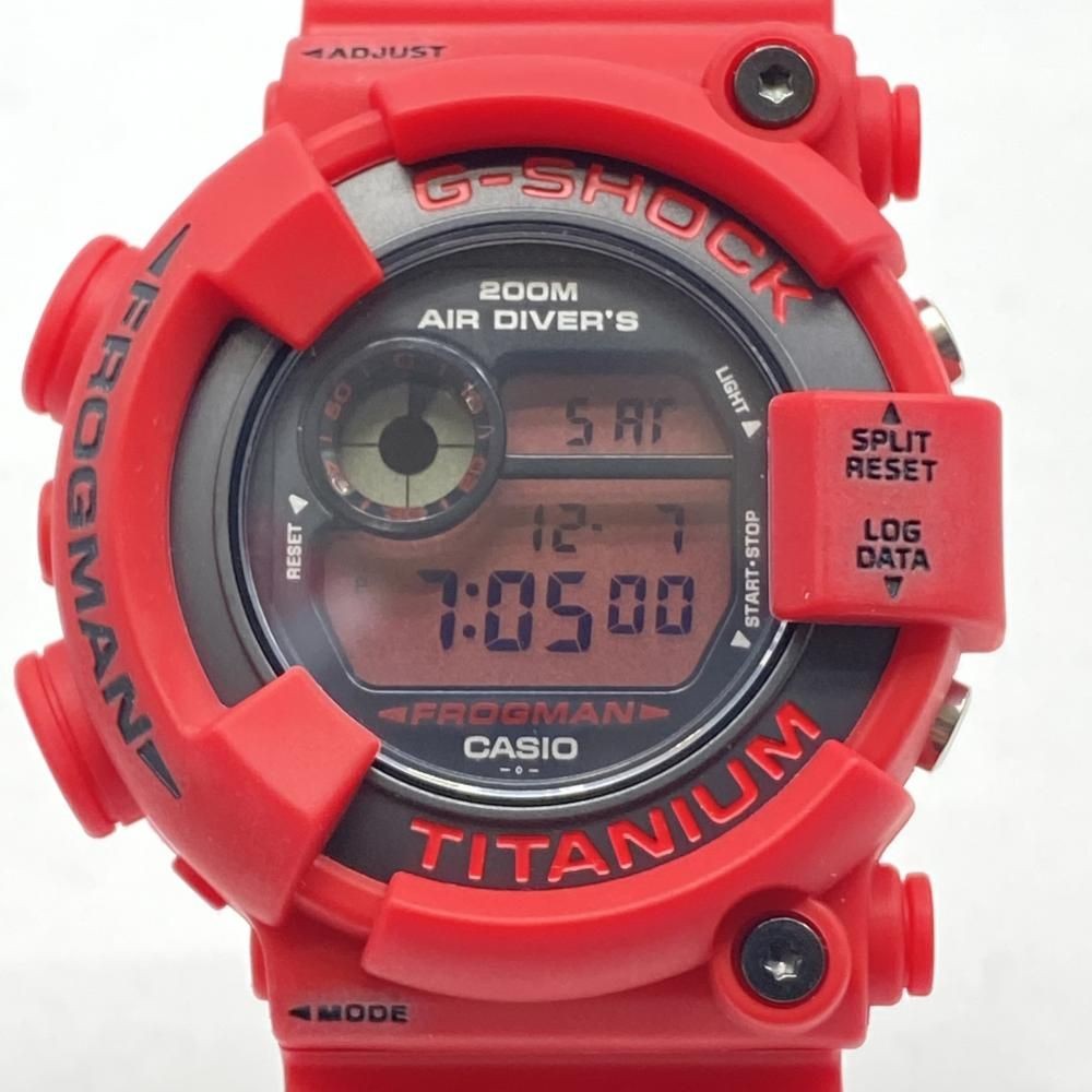Used G SHOCK DW 8200NT2 4JR Frogman Red Frog Reissue Red G SHOCK 17