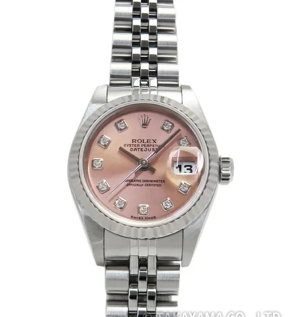 Rolex Datejust 79174G Pink 26mm Automatic Diamond Women’s Watch
