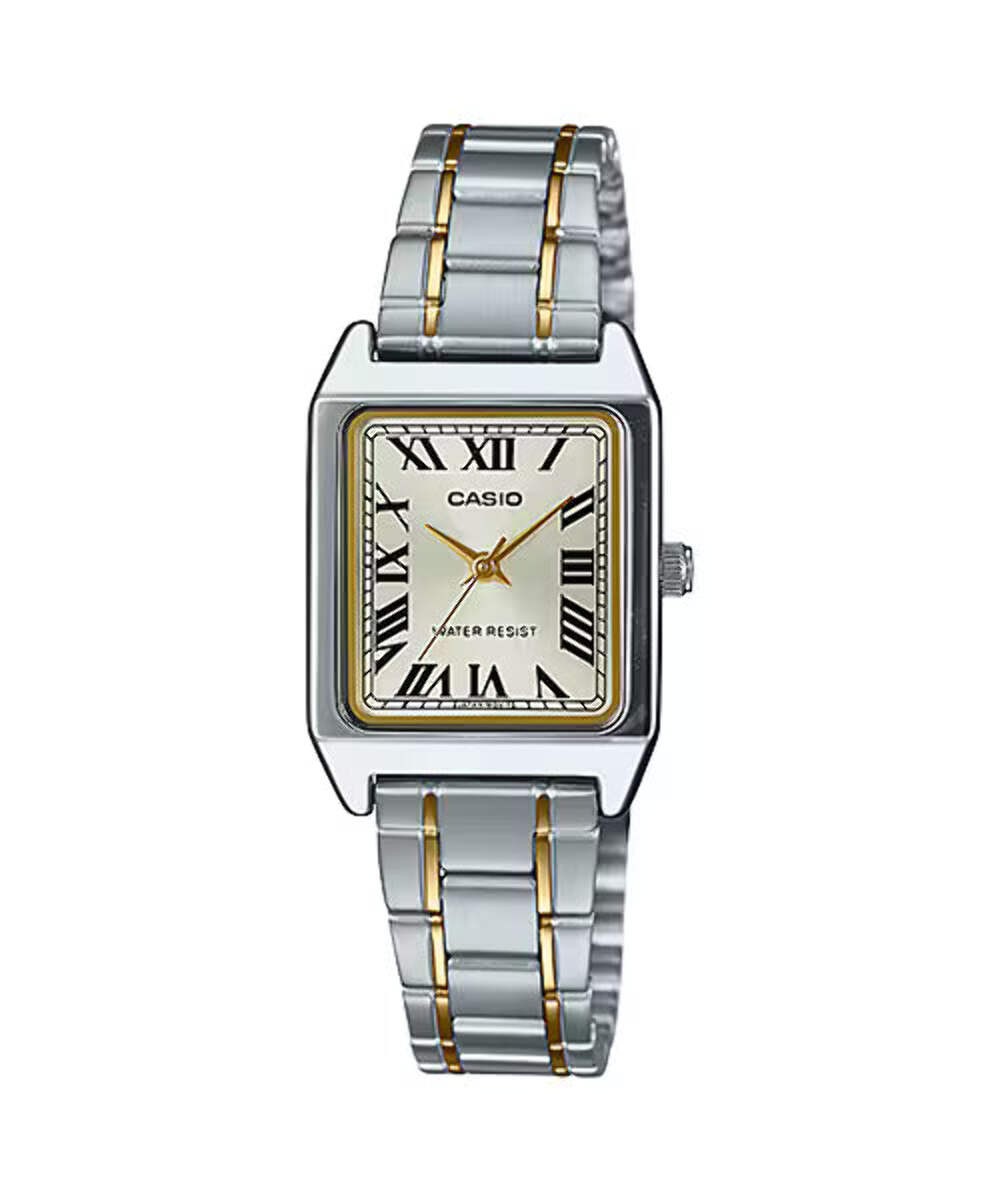CASIO LTP-V007SG-9B LTPV007 TWO-TONE WOMEN’S QUARTZ WATCH