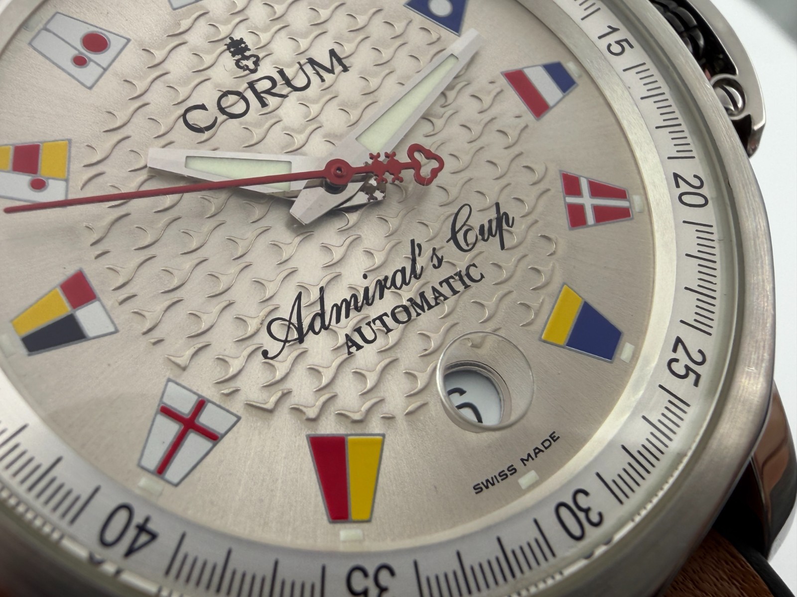 CORUM 082.830.20 Admiral´s Cup Silver Dial Automatic Cal ETA 2892A2 – 41 mm