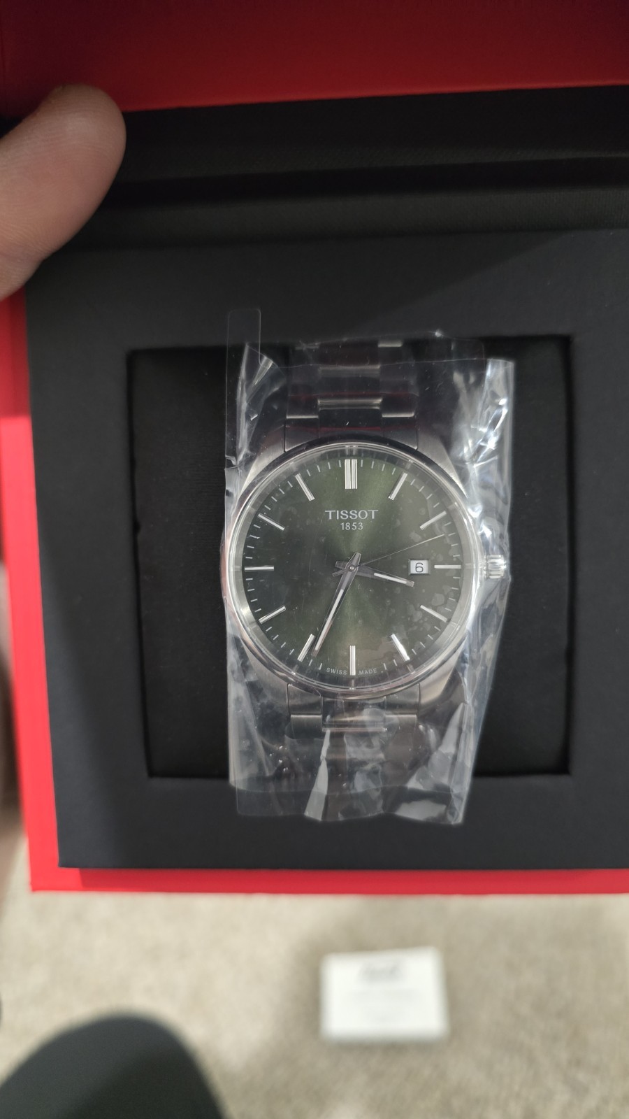 Tissot PR 100 Green Dial 40mm Stainless Steel T150.410.11.091.00 new w/ tags