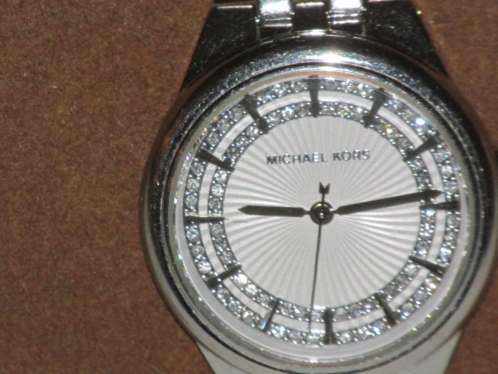 Michael Kors Women’s Watch~Camille~Stainless Steel~Crystals~MK3420~Box~Works~PO