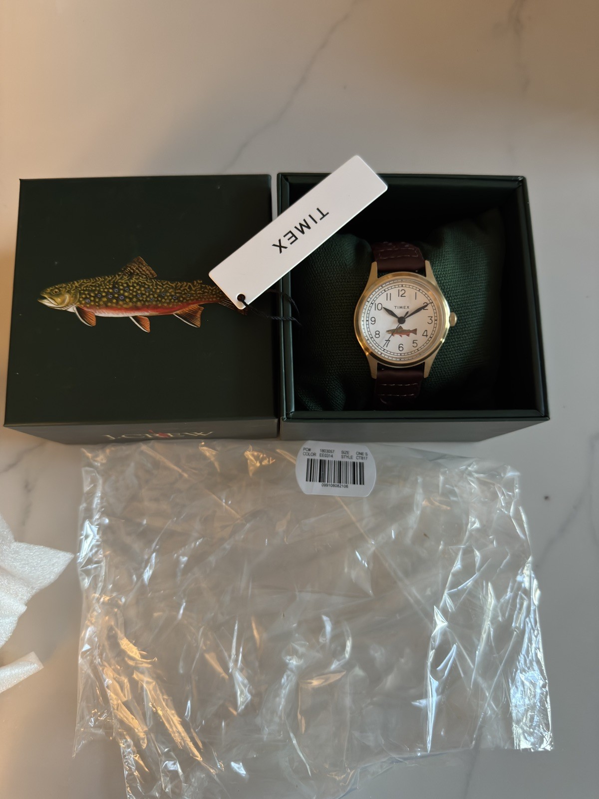 Timex x J.Crew MK1 Field Watch 36mm Quartz Leather Strap CT817 Full Set