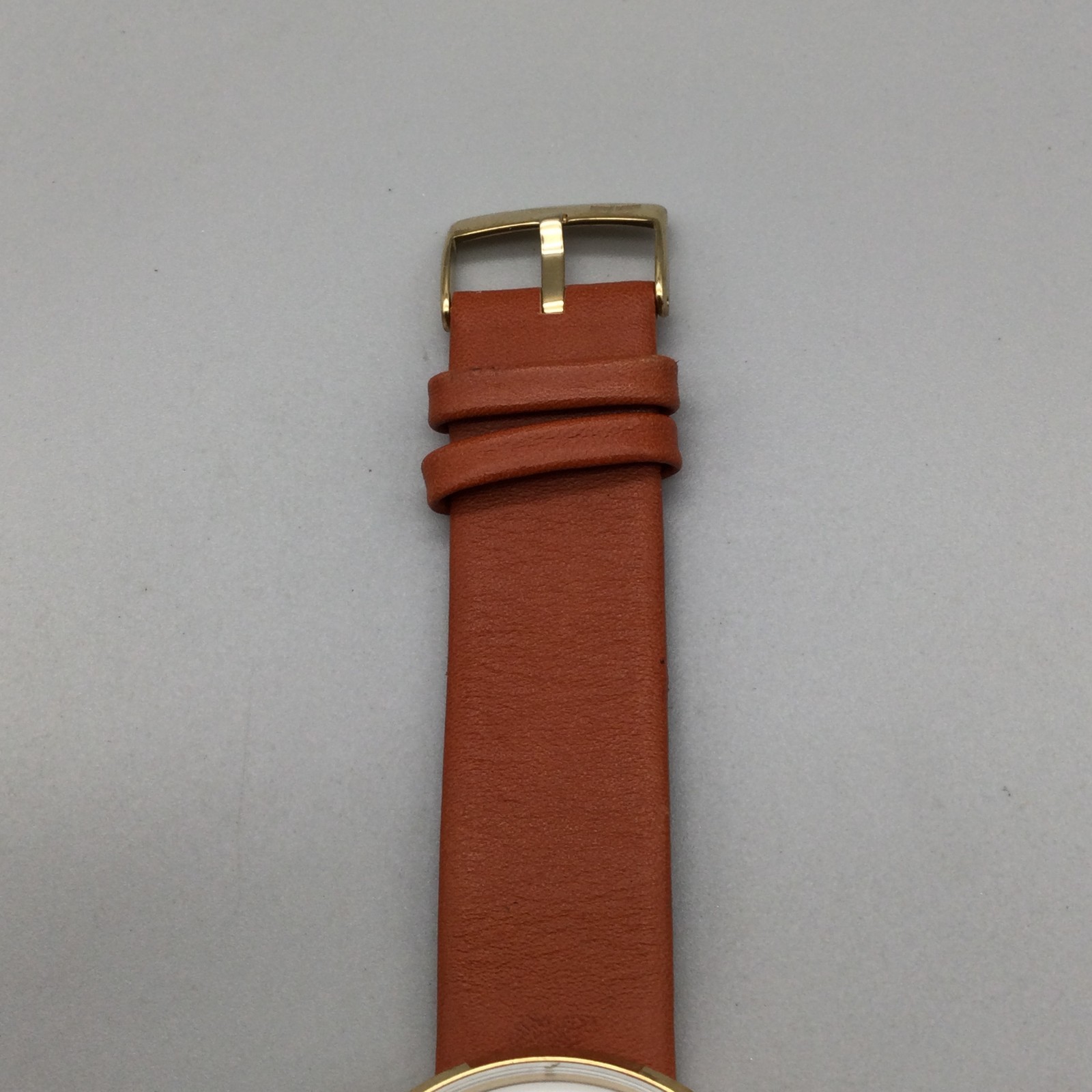 Vestal Roosevelt Watch Mens 42mm Gold Tone Stainless Steel Leather New Battery