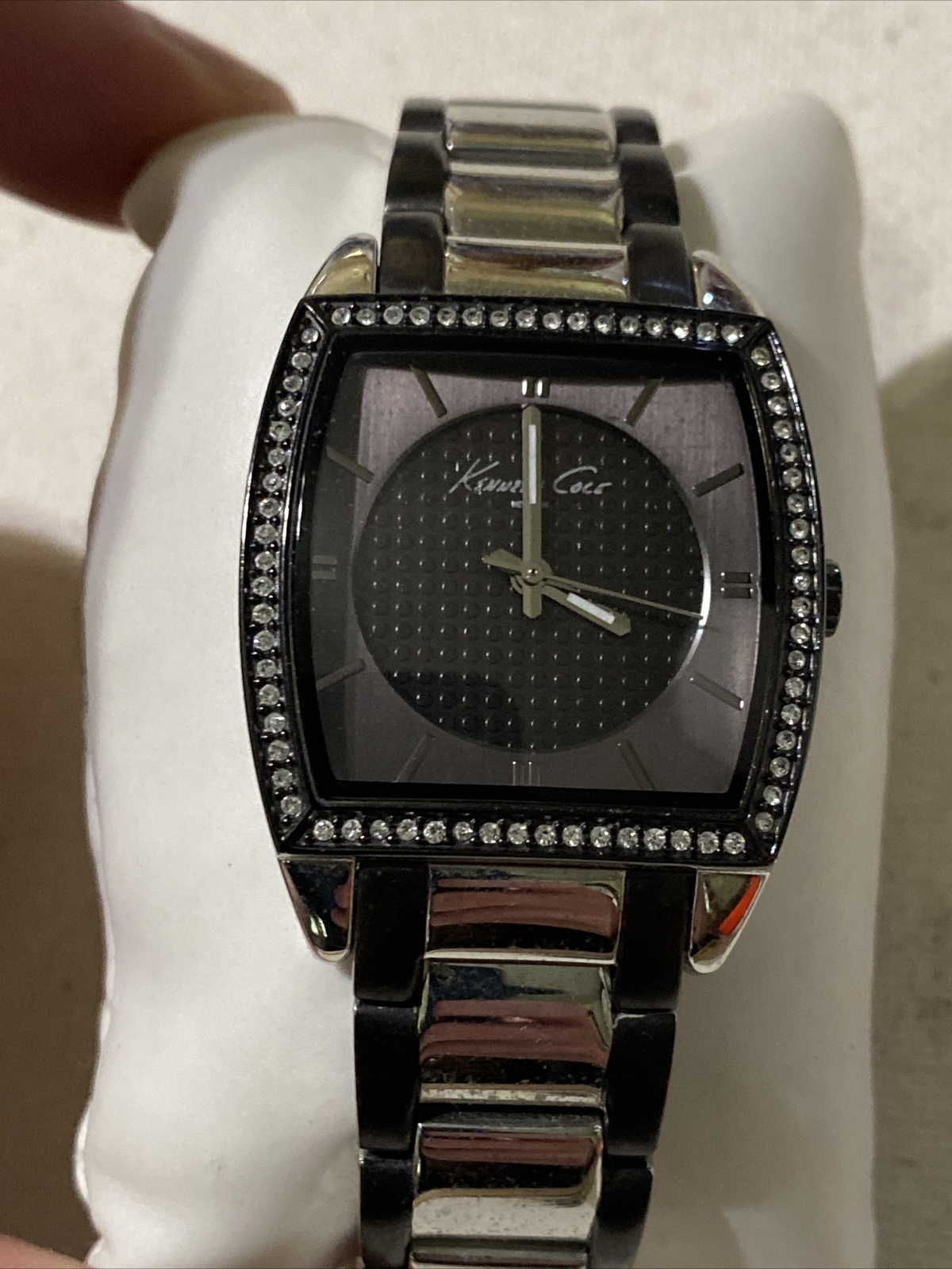 Kenneth Cole KC4617 Women’s Stones Case Tonneau Shape Bicolour Bracelet Watch