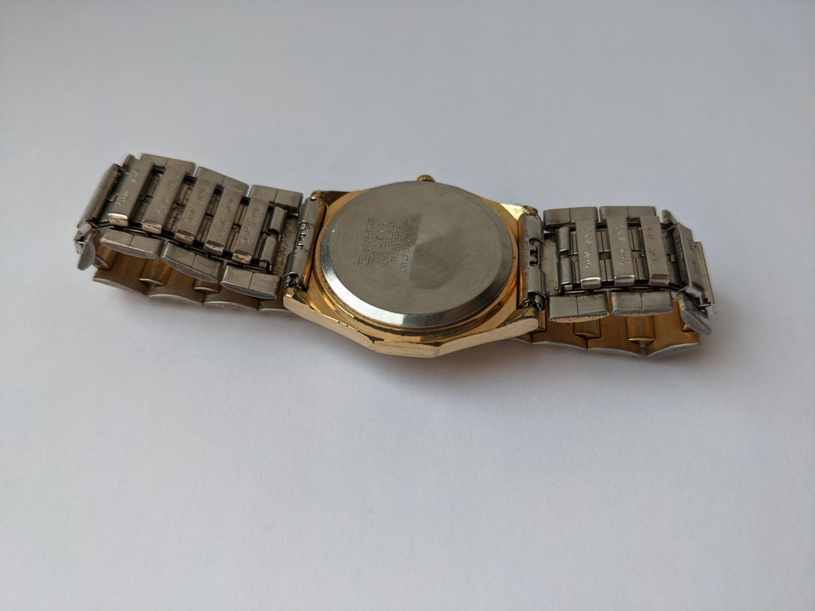 Vintage Seiko SQ men’s watch Japan 8C23-6090R quartz gold plated quartz 1985