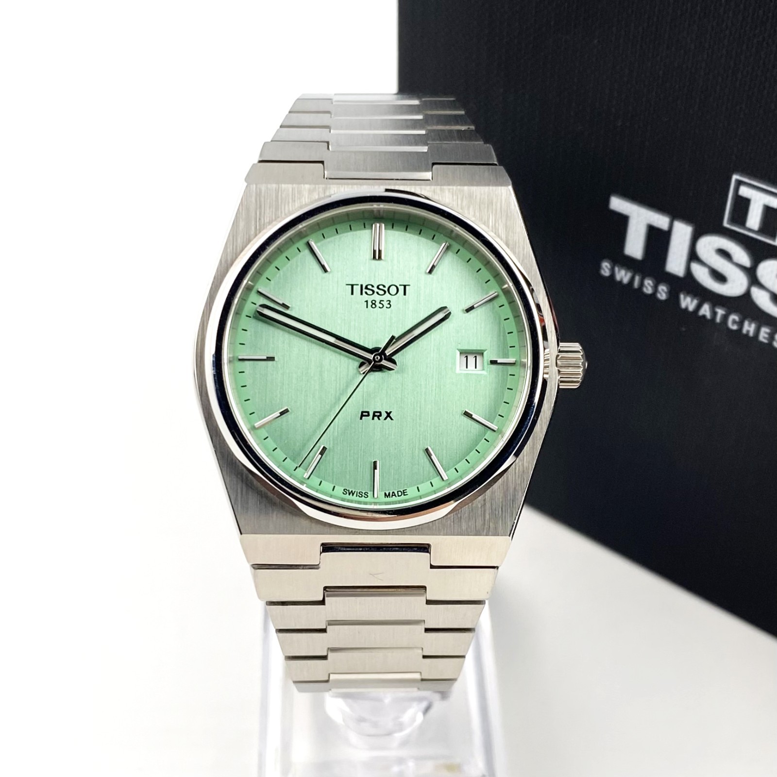 Tissot Men’s Watch T137.410.11.091.01 PRX Light Green Dial Quartz Watch