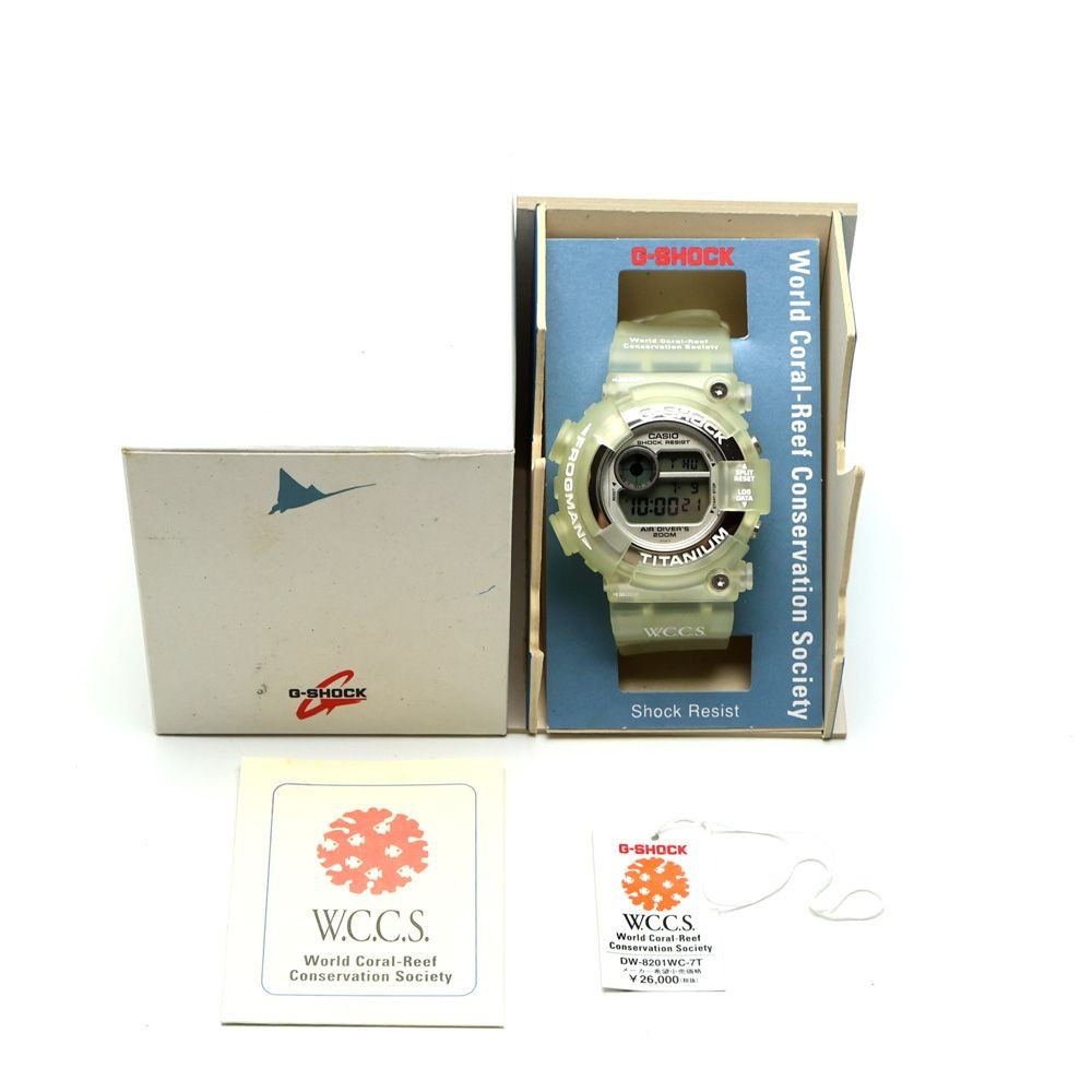 CASIO G-SHOCK DW-8201WC-7T FROGMAN Watch 200m Waterproof From Japan