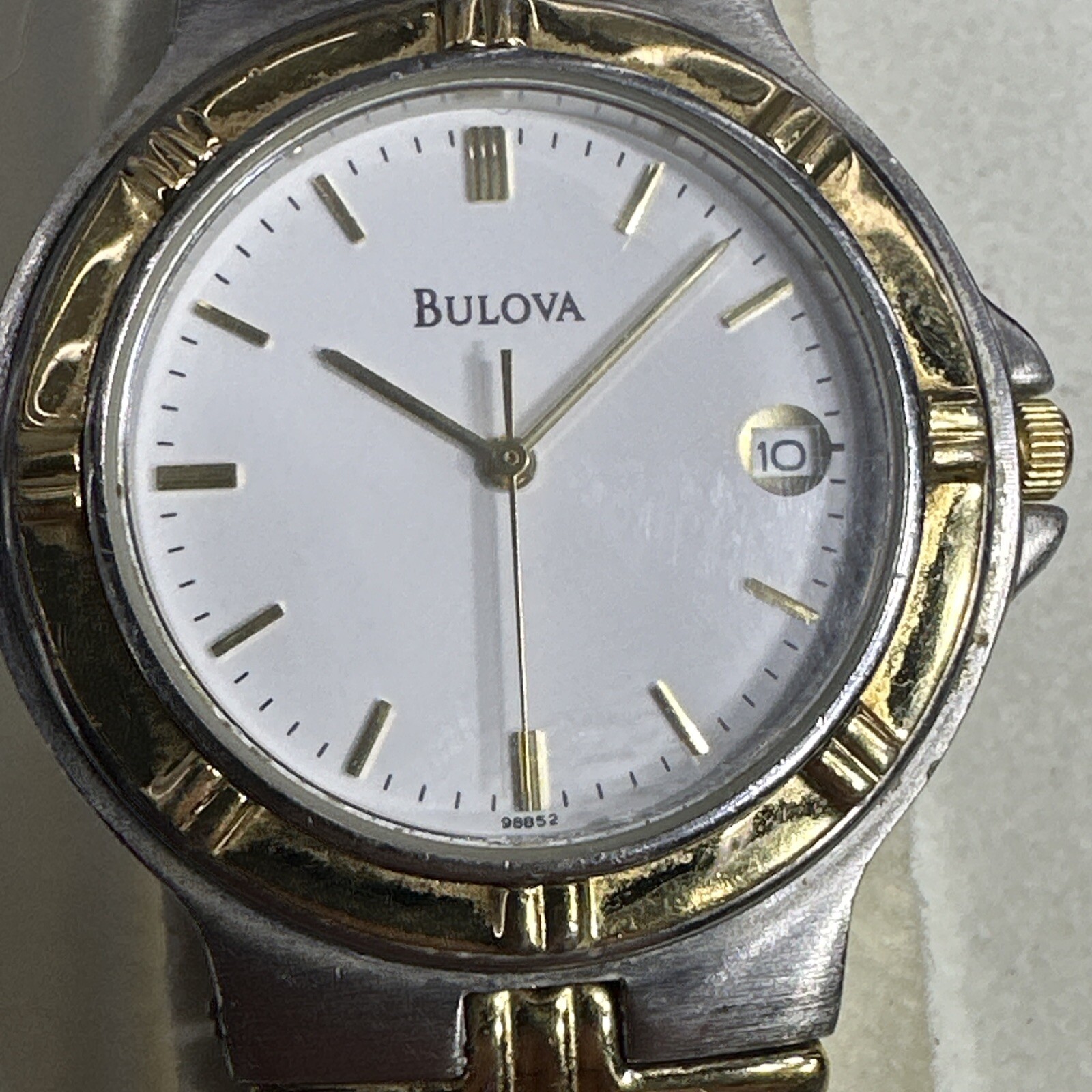 Bulova Service Award Watch SBC gold charm Metal Band
