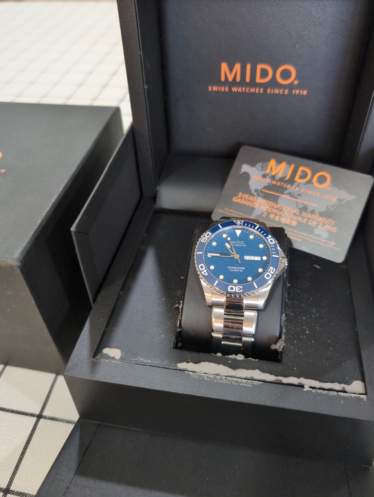 Mido Ocean Star 42.5mm Silver Stainless Steel Case On Bracelet Men’s Wristwatch