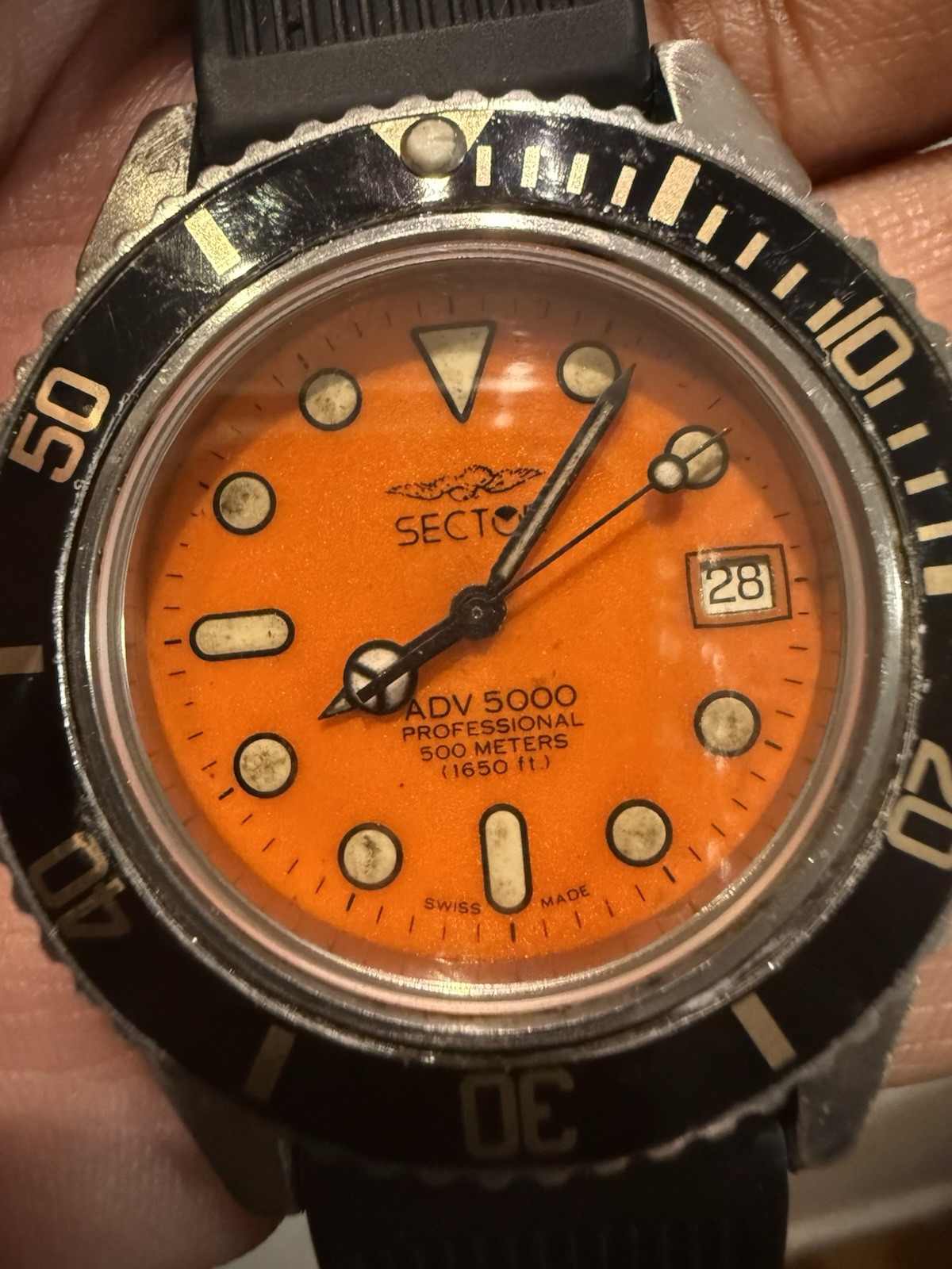 1990s Vintage Sector Adventure ADV 5000 Professional Wrist Watch